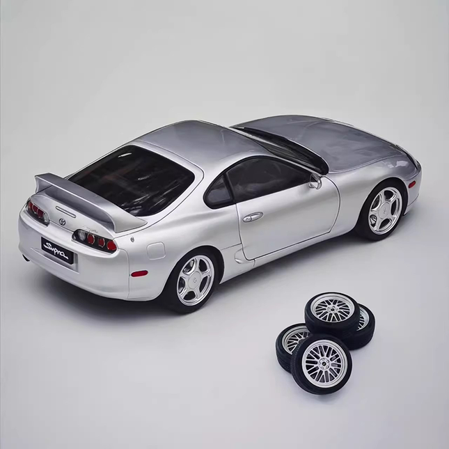Whelart Toyota Supra A80 1:18 Diecast Model Car - studio product photo of the scale model