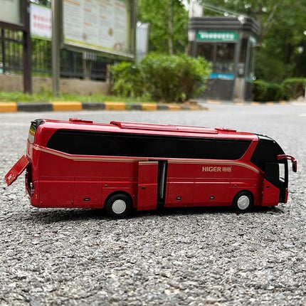 YX Car Model Suzhou Kinglong Higer Bus 1:42 Diecast Model Bus - collectible scale model car