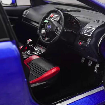 Sun Star Subaru WRX STI 2018 Blue 5555 1:18 Diecast Model Car - hand-finished display model