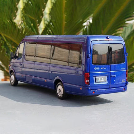 Yangtze Yisheng (e.Glory) Bus Blue with Lights and 1:24 Diecast Model Bus - fine detailed model replica