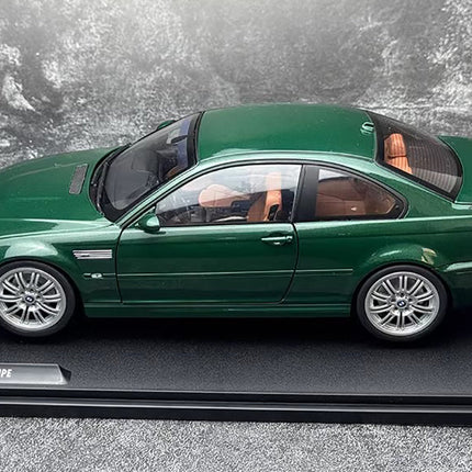Solido BMW M3 E46 Coupe 2000 Green 1:18 Diecast Model Car - hand-finished display model