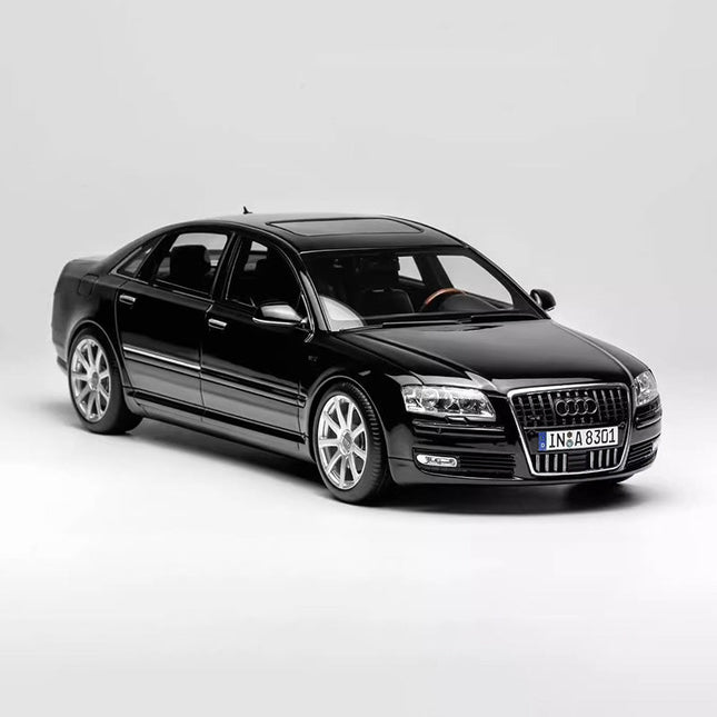 MH Audi A8 W12 2008 1:18 Resin Model Car - studio product photo of the scale model