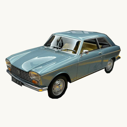 Otto Peugeot 204 Coupe Metallic Blue 1:18 Resin Model Car - detailed collector display model