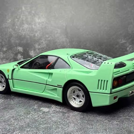 YX Car Model Ferrari F40 Green 1:18 Diecast Model Car - premium collector scale model
