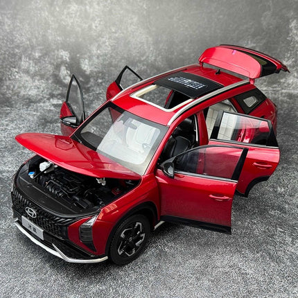 Original Manufacturer Hyundai MUFASA ix35 2023 Silver Metallic 1:18 Diecast Model Car - detailed die-cast style model
