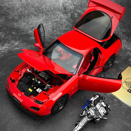 Polar Master Mazda RX-7 Spirit R Red 1:18 Diecast Model Car - collector edition scale model