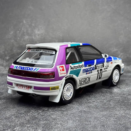 Otto Mazda 323 GTX Group A #10 1991 White 1:18 Resin Model Car - fine detailed model replica