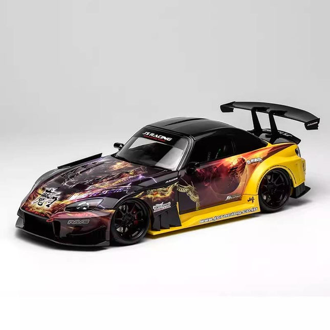 Motorhelix Honda S2000 J's Racing Maou Tuned 1:18 Diecast Model Car - detailed collector display model