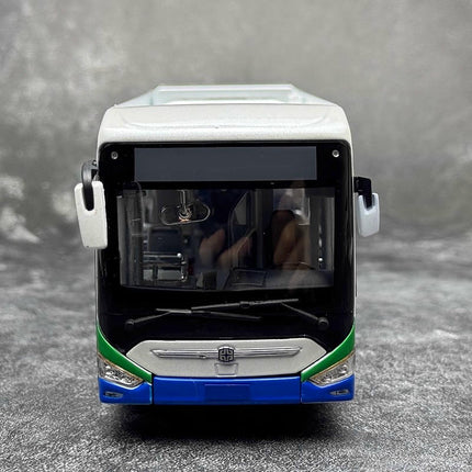 Zhongtong Bus Holding Co., Ltd. Zhongtong N12 (LCK6126EVGRA1) Qingdao Bus 1:43 Diecast Model Bus - studio product photo of th