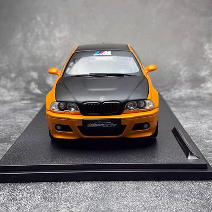 Solido BMW E46 M3 Coupe Works Orange 2000 1:18 Diecast Model Car - fine detailed model replica
