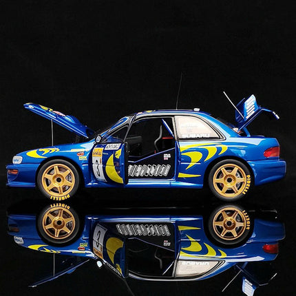 AutoArt Subaru WRC Rally Blue #3 1:18 Diecast Model Car - detailed die-cast style model