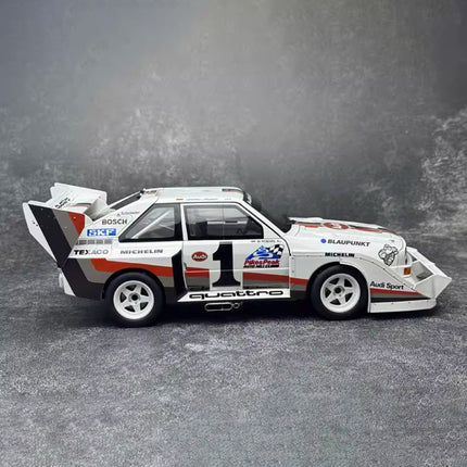 AutoArt 1986 Audi Quattro S1 Rally Monte Carlo 1:18 Diecast Model Car - fine detailed model replica