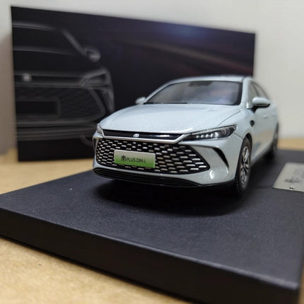 BYD Qin Plus DMI Cyan 1:32 Diecast Model Car - studio product photo of the scale model