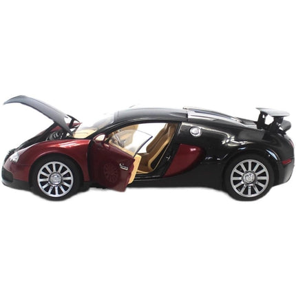 AutoArt Bugatti Veyron EB 16.4 Black Red 1:18 Diecast Model Car - collectible scale model car