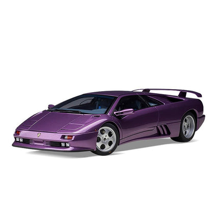 AutoArt For Lamborghini Diablo SE30 Jota Purple Ghost Collection 1:18 Diecast Model Car - detailed die-cast style model