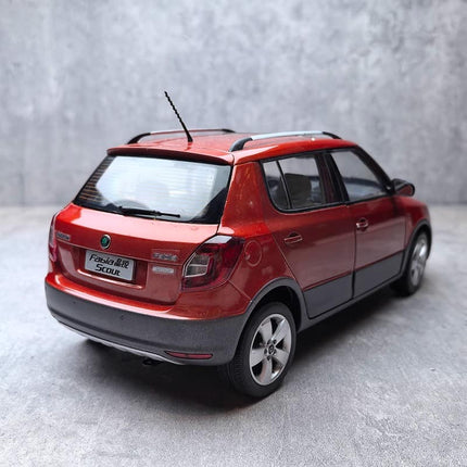 Shanghai Volkswagen Original Skoda New Fabia 1:18 Diecast Model Car - scale model for display