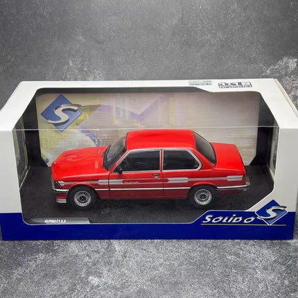Solido BMW ALPINA E21 323i 1980 Red 1:18 Diecast Model Car - hand-finished display model
