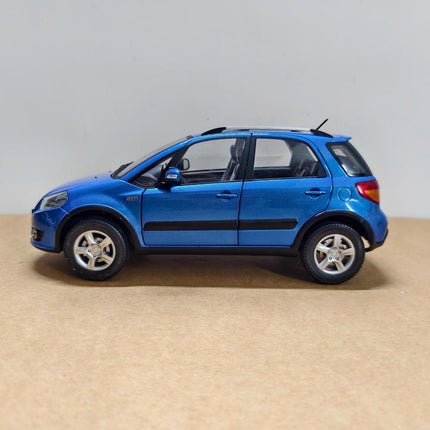 Original Suzuki SX4 Blue 1:18 Diecast Model Car - fine detailed model replica