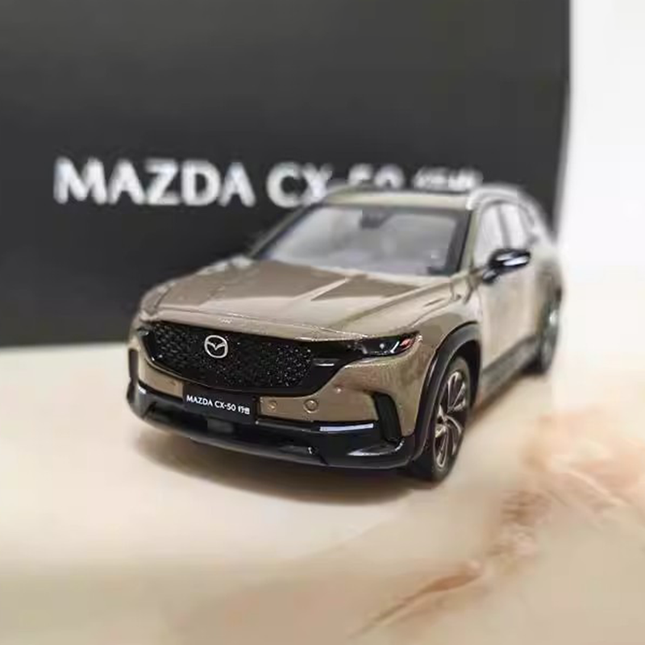 Original Factory Model Changan Mazda CX-50 Opal Sand 1:43 Diecast Model Car - studio product photo of the scale model