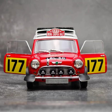 Tiny BMW MINI #177 Collector Display Red 1:18 Diecast Model Car - scale model for display