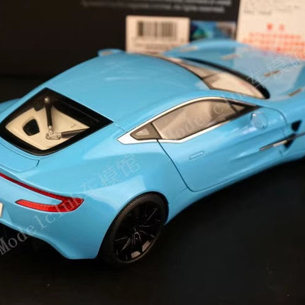 AutoArt Aston Martin One-77 Tiffany Blue 1:18 Diecast Model Car - detailed die-cast style model
