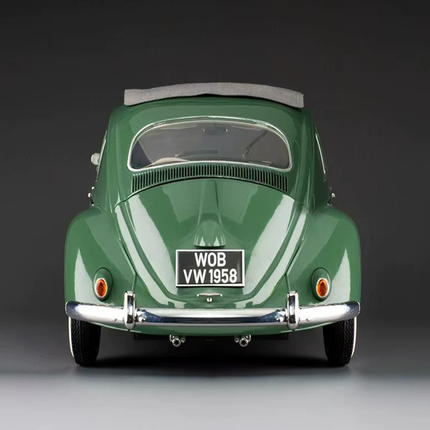 Sun Star Volkswagen Beetle Convertible Limited Edition Green 1:12 Diecast Model Car - premium collector scale model