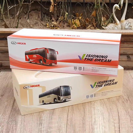 OEM Higer V12 Bus Red 1:42 Diecast Model Bus - hand-finished display model