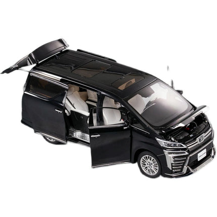 KengFai Toyota Vellfire 2021 Black 1:18 Diecast Model Car - fine detailed model replica