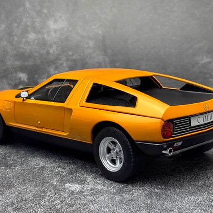 Norev Mercedes-Benz C111 Concept Edition Orange 183050 1:18 Diecast Model Car - scale model collectible piece