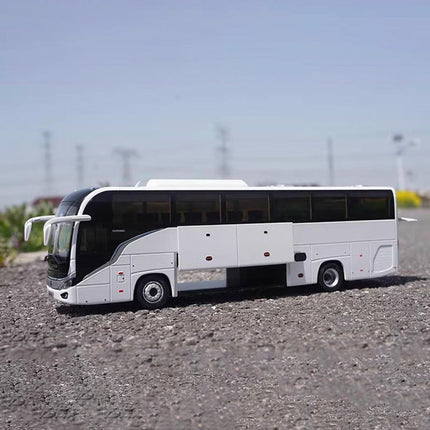 Original Manufacturer Yutong C12PRO White Bus 1:42 Diecast Model Bus - detailed die-cast style model