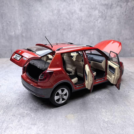 Shanghai Volkswagen Original Skoda New Fabia 1:18 Diecast Model Car - detailed die-cast style model