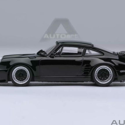 AutoArt Porsche 911 (930) Turbo Blackbird Wangan Midnight Edition 1:64 Diecast Model Car - premium collector scale model