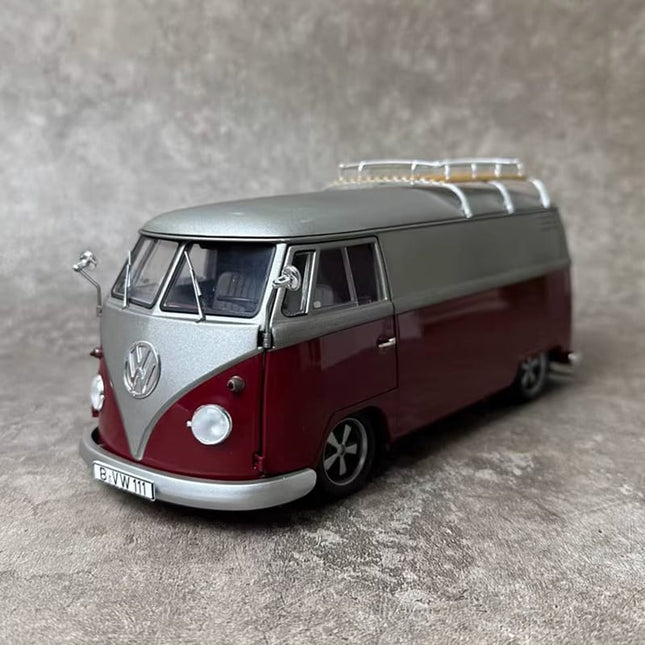 Schuco Volkswagen VW T1b Lowrider Bus Two-Tone 1:18 Diecast Model Bus - detailed collector display model