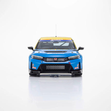 Kyosho Honda Civic Type R FL5 Spoon Edition Yellow Blue 1:18 Resin Model Car - fine detailed model replica