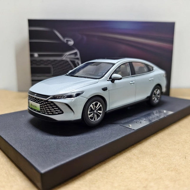 BYD Qin Plus DMI Cyan 1:32 Diecast Model Car - detailed collector display model