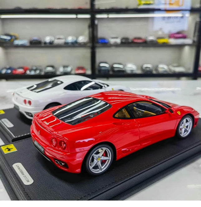 BBR Ferrari 360 Modena F1 Gearbox Red 1:18 Resin Model Car - studio product photo of the scale model