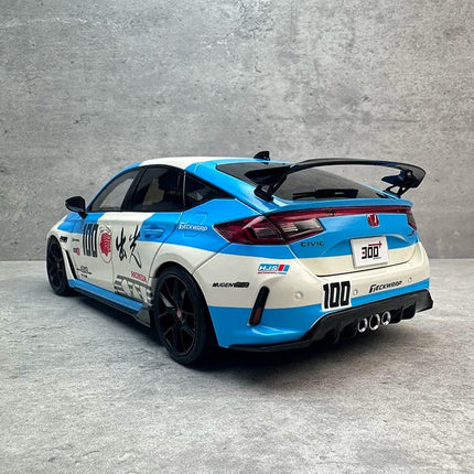 Motorhelix MH Honda Civic Type R FL5 Blue 1:18 Diecast Model Car - premium collector scale model