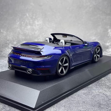 Minichamps Porsche 911 (992) Turbo S Cabriolet 2020 1:18 Diecast Model Car - detailed die-cast style model