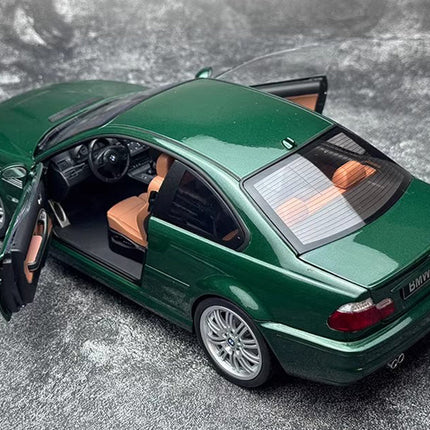 Solido BMW M3 E46 Coupe 2000 Green 1:18 Diecast Model Car - showroom-quality model replica