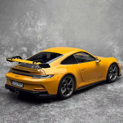 Norev 2021 Porsche 911 GT3 Yellow 1:18 Diecast Model Car - fine detailed model replica