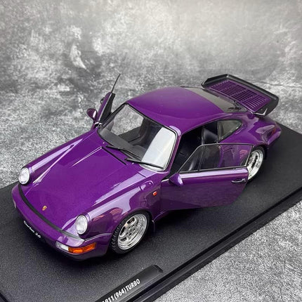 Solido Porsche 911 (964) Turbo 1990 1:18 Diecast Model Car - showroom-quality model replica