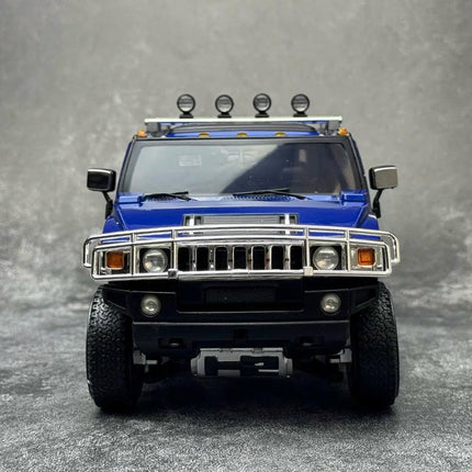 Highway 61 Hummer H2 Blue 1:18 Diecast Model Car - collectible scale model car