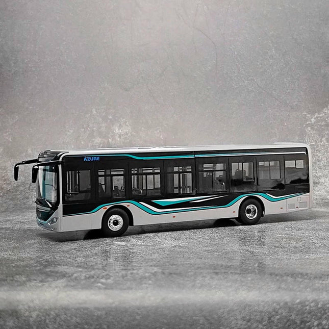 Model Car Planet Higer Azure Bus with Lights 1:42 Diecast Model Bus - detailed collector display model