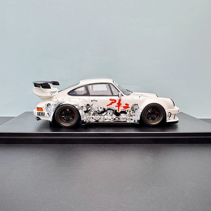 GT Spirit RWB Akira Glacier White 2024 GT508 1:18 Resin Model Car - premium collector scale model