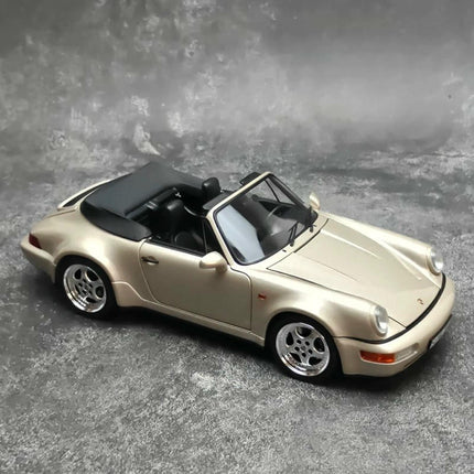 Norev Porsche 911 Carrera 2 Turbo 1992 Gold 1:18 Diecast Model Car - fine detailed model replica