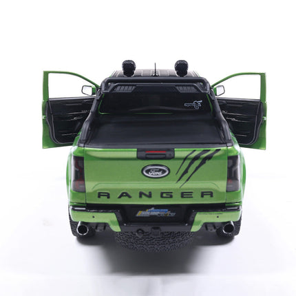 Solido Ford Ranger Raptor 2024 Metallic Green Pickup 1:18 Diecast Model Pickup - fine detailed model replica