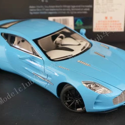 AutoArt Aston Martin One-77 Tiffany Blue 1:18 Diecast Model Car - collector edition scale model