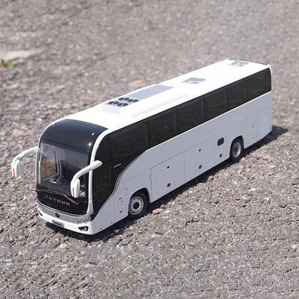Original Manufacturer Yutong C12PRO White Bus 1:42 Diecast Model Bus - detailed collector display model