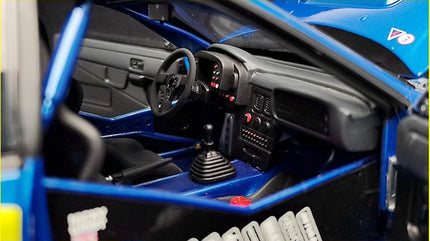 AutoArt Subaru WRC Rally Blue #3 1:18 Diecast Model Car - studio product photo of the scale model