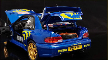 AutoArt Subaru WRC Rally Blue #3 1:18 Diecast Model Car - fine scale model replica